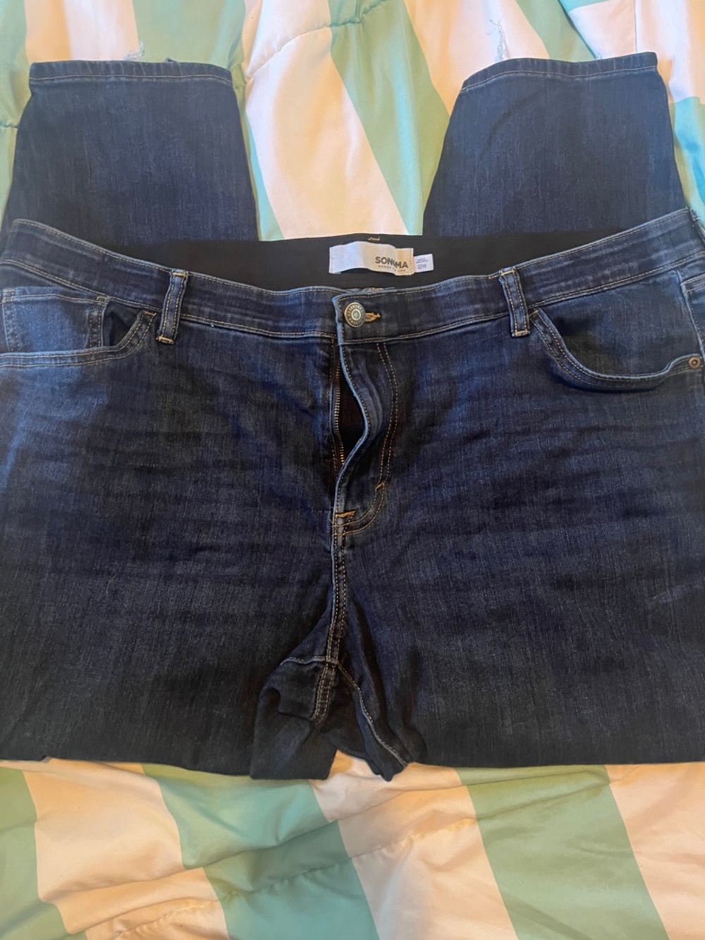 Sonoma Women's Dark Indigo Straight-Leg Jeans